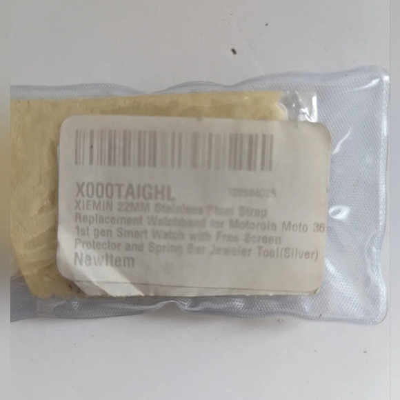 Stainless Steel Strap for Motorola 36 1st Gen Smart Watch - Picture 3 of 5